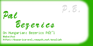 pal bezerics business card